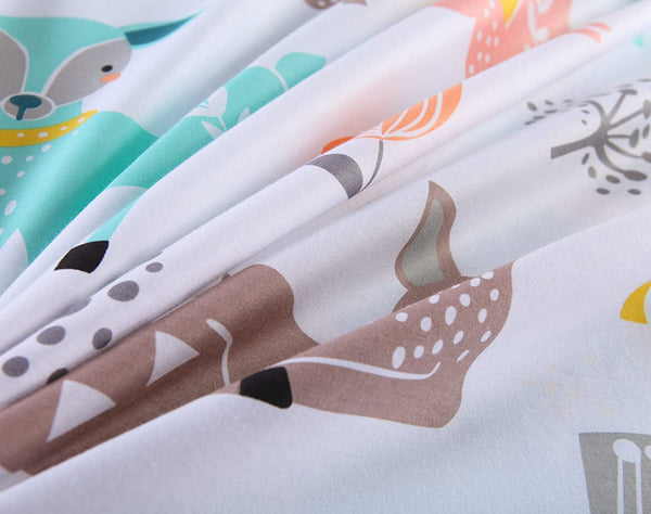 100% Cotton Sheets Kids Twin Sheets for Kids Girls Boys Teens Children Sheets Bed Sheets for Kids Deer Sheet (Full)